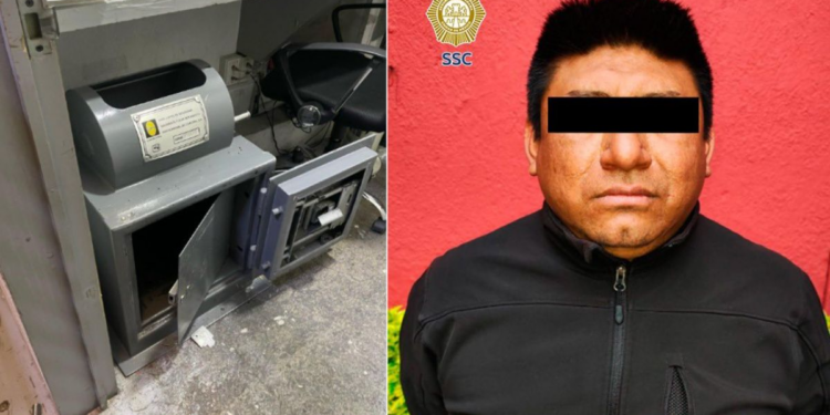 Guardia de seguridad roba más de 300 mil pesos de caja fuerte en agencia automotriz