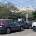 Choque entre dos camionetas en avenida Venustiano Carranza deja solo daños materiales