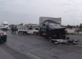 Atienden aparatoso accidente en la carretera 57, a la altura de Parque Tres Naciones
