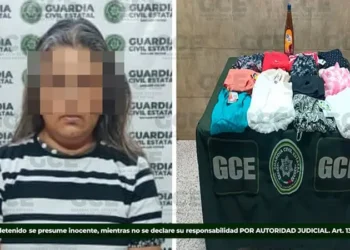 Sorprenden a fardera robando ropa