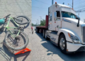 Ciclista de 70 años muere tras ser arrollado por tráiler en Villa de Pozos