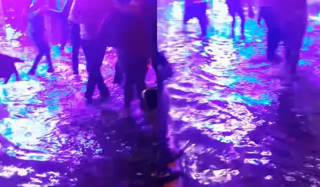 VIDEO | Bailan entre aguas negras en Tlaxcala; video en TikTok se vuelve viral