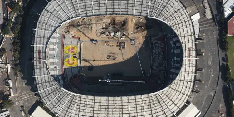 Así luce el Estadio Azteca a un año del Mundial 2026