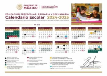 Listo, el calendario escolar 2025-2026 de la SEP