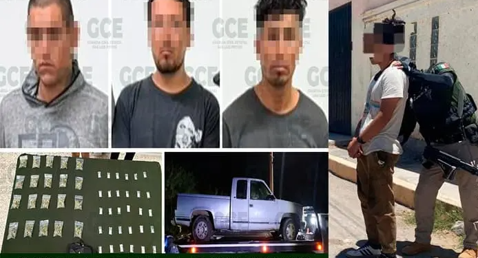 Detienen a cuatro personas con droga