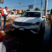 Choque múltiple en Av S Nava deja solo daños materiales