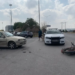 Motociclista resulta lesionado en choque frente a la Fenapo