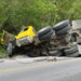 Vuelca camión materialista en carretera libre Valles-Tampico