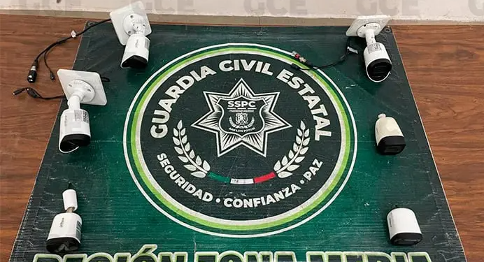 Incautan nueve cámaras que usaban grupos delictivos