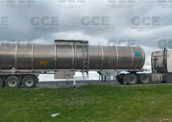 Transportista de pipa es sorprendido con 45 mil litros de combustible ilegal