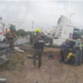 Accidente en la carretera 57 involucra a trailero lesionado
