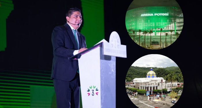 Gallardo rendirá su informe en dos sedes Arena Potosí y Tamazunchale