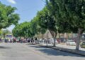 VIDEO | Ex trabajadores de seguridad colapsan Eje Vial en protesta por salarios