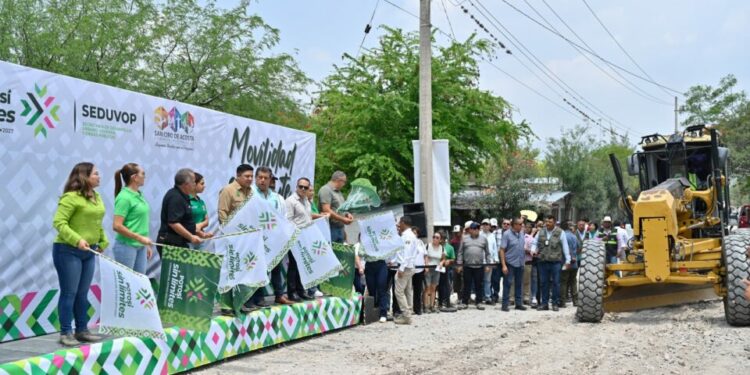 Gallardo comienza labores de infraestructura y respaldo comunitario en la región Media