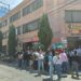 Empleados protestan ante la CEDH por presuntas irregularidades en el reparto de utilidades