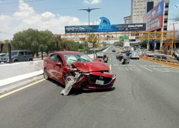 Desvanecimiento de conductora originó choque en Salvador Nava, confirma SSPC