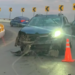 Accidente en el distribuidor Juárez deja solo daños materiales