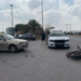 Grave accidente entre motociclista y automóvil frente a la Fenapo