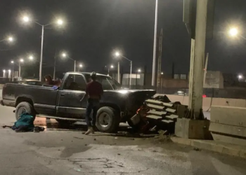 Accidente nocturno en circuito Potosí deja dos lesionados