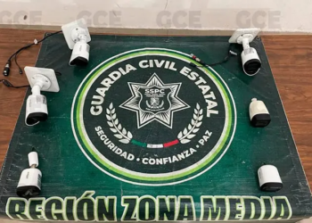 Guardia Civil desinstala nueve cámaras ligadas a grupos criminales en Soledad y Rioverde