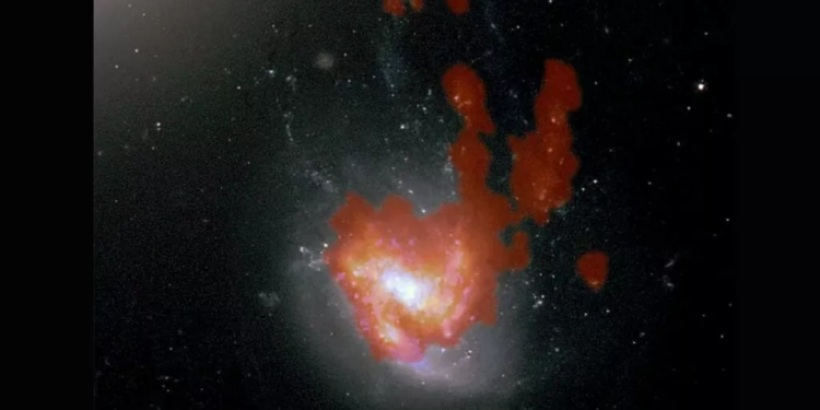 Científicos descubren galaxia “medusa” en una de las regiones más extremas del cosmos
