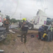 Accidente vial atendido por Protección Civil en carretera México-Querétaro