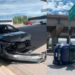 Accidente en carretera 57 deja daños materiales y una camioneta volcada