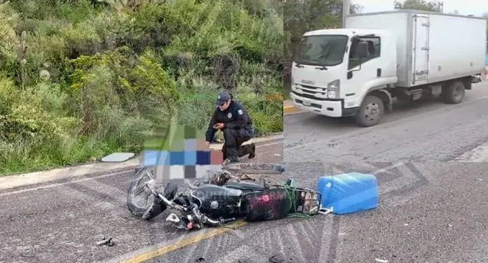 Conductor de camión huye tras arrollar y matar a motociclista en Mexquitic de Carmona