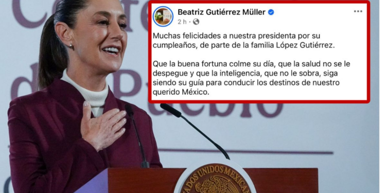 Sheinbaum agradece felicitación de Beatriz Gutiérrez tras comentario que generó debate en redes