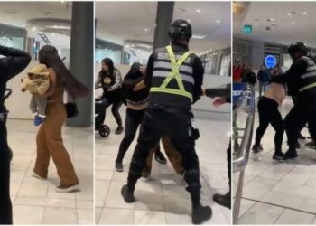 VIDEO | Madre protagoniza pelea a golpes en centro comercial dejando su coche con su hijo adentro