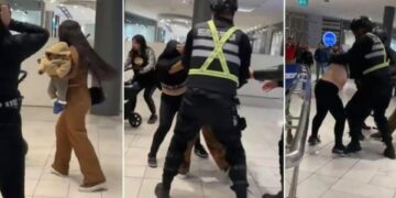 VIDEO | Madre protagoniza pelea a golpes en centro comercial dejando su coche con su hijo adentro