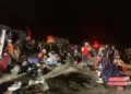Accidente en Matehuala: autobús volcó, hay dos muertos y 17 heridos