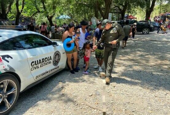 Refuerzan seguridad en carreteras y parajes turísticos por temporada vacacional