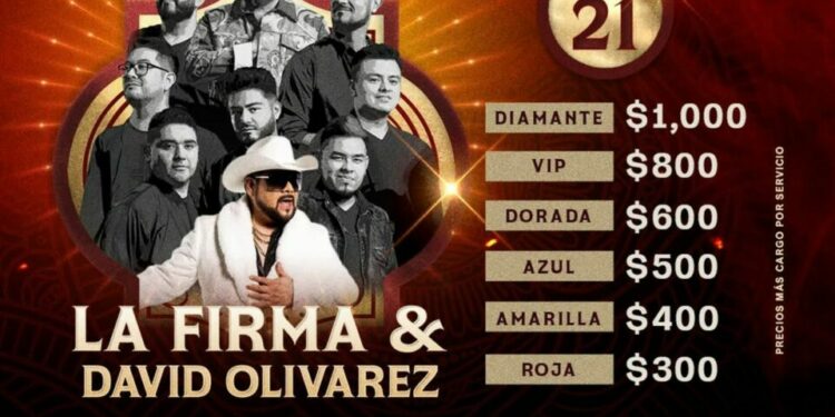 La Firma y David Olivarez en el Palenque de la FENAPO 2025