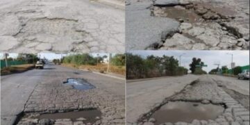 Automovilistas piden atender problemática de baches en la carretera 57 y Zona Industrial