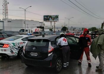 Guardia Civil Estatal auxilió a conductor que sufrió un infarto en Circuito Potosí