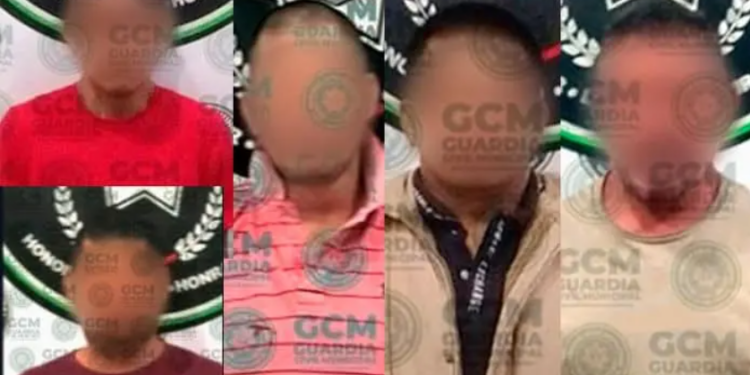 Arrestos realizados a individuos por varios delitos