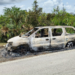 Camioneta sufre daños totales por fuego en la Valles-Mante