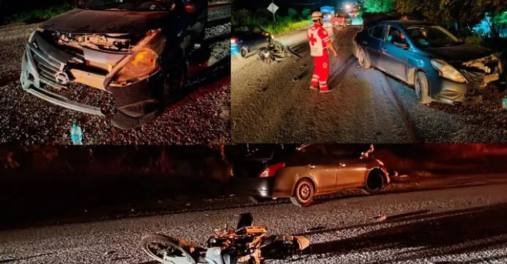 Conductor orignario de Monterrey embiste a motociclista en carretera Valles-Mante