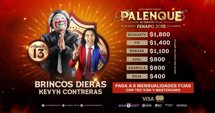 Brincos Dieras y Kevin Bicolor en el Palenque FENAPO 2025