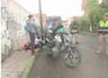 Choque en avenida San Pedro deja a motociclista herido