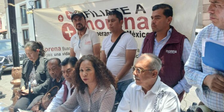 VIDEO Integrantes de Morena demandan renovación al frente del partido en SLP