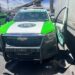 Trailero evade filtro de seguridad y choca patrullas durante persecución en Soledad