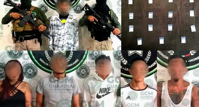 Detienen a cinco hombres y una mujer por posesión de droga en Soledad