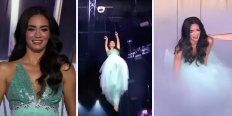 Laura Pérez sufre accidente en Miss Universe Latina El Reality