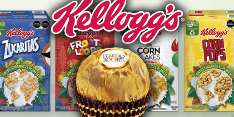 Ferrero compra al gigante de cereales Kellogg’s por 3,100 millones de dólares