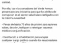 Ruth González presenta iniciativa para endurecer las penas por corrupción en sector salud