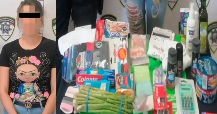 Mujer es sorprendida robando en Walmart