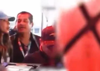 Exhiben a Gutiérrez Luna y a su esposa en fiesta VIP de Fórmula 1; cada boleto costó 170 mil pesos