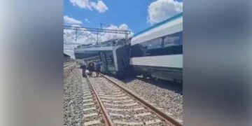Se descarrila Tren Maya en Izamal, Yucatán